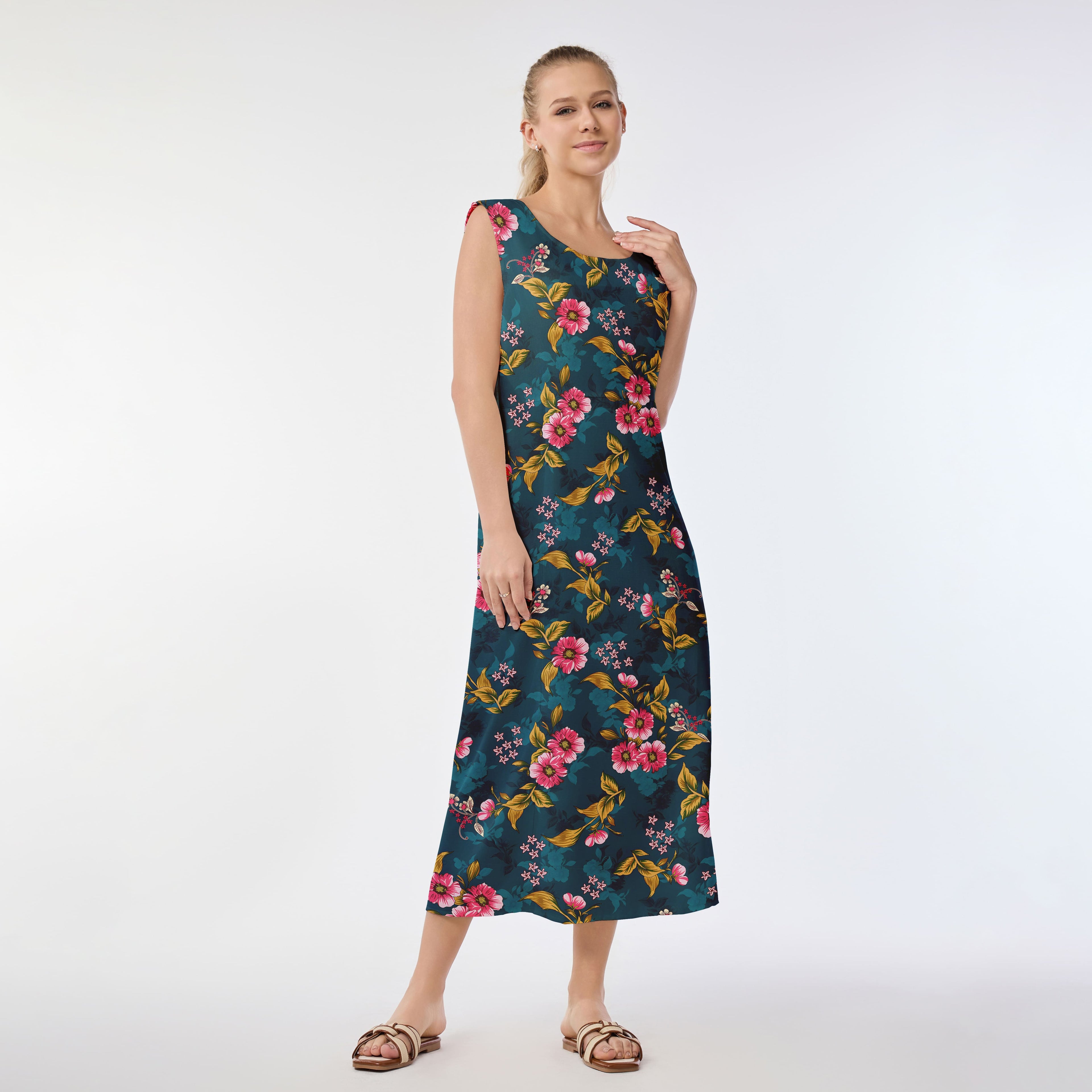 Floral Allure Muumuu Dress