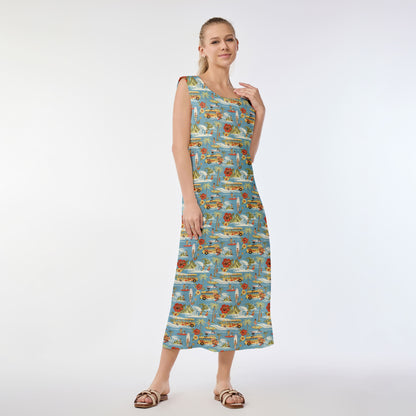 Retro Surf Vibes Muumuu Dress