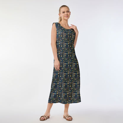 Geometric Harmony Muumuu Dress