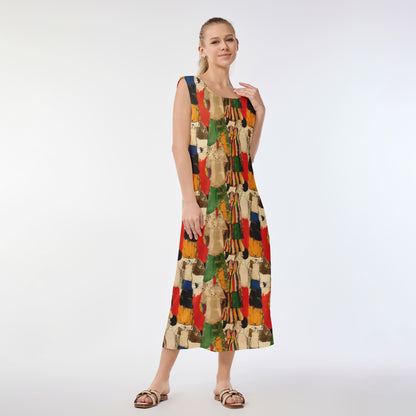 Vivid Mosaic Muumuu Dress