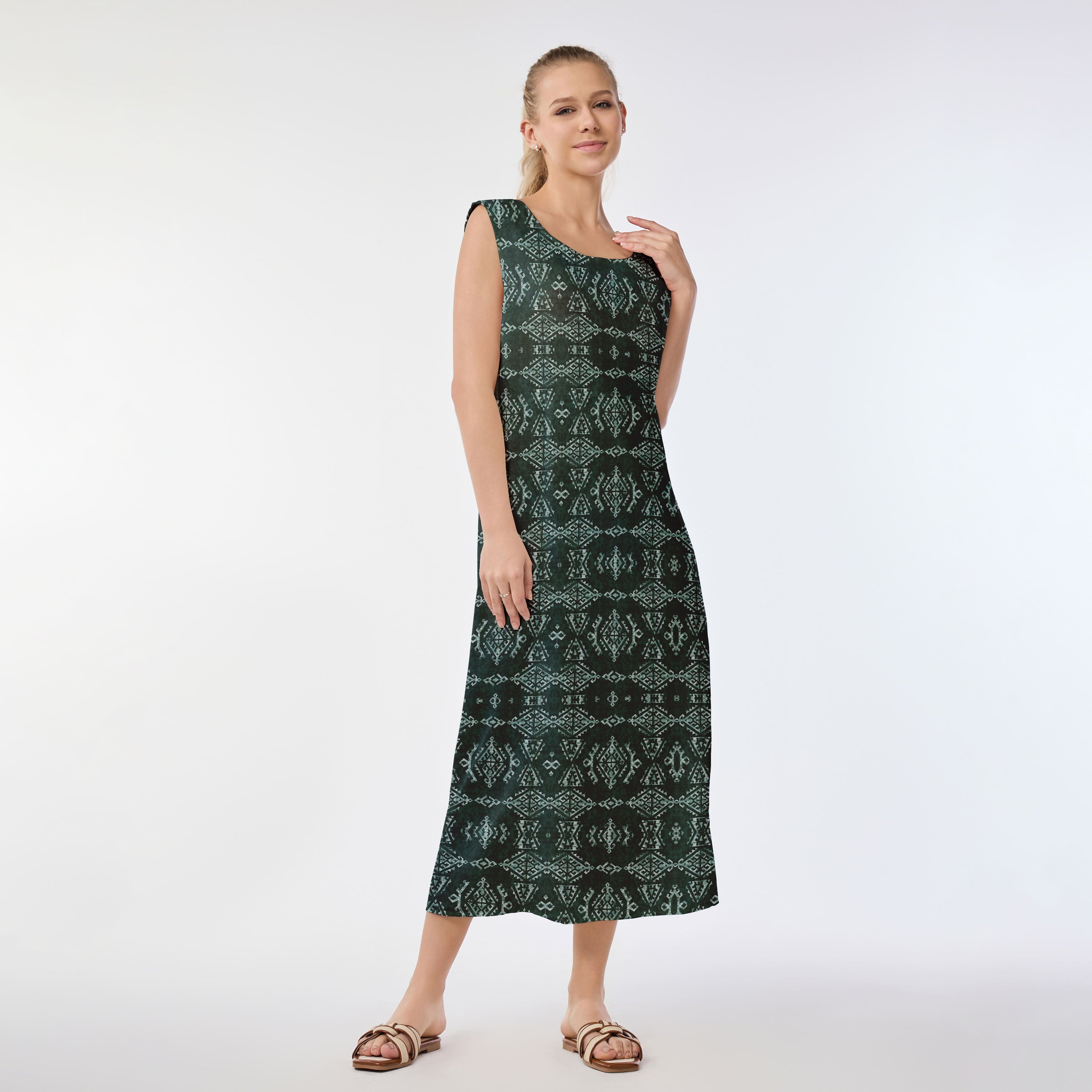 Forest Echo Muumuu Dress