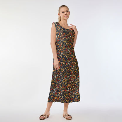 Floral Nocturne Muumuu Dress
