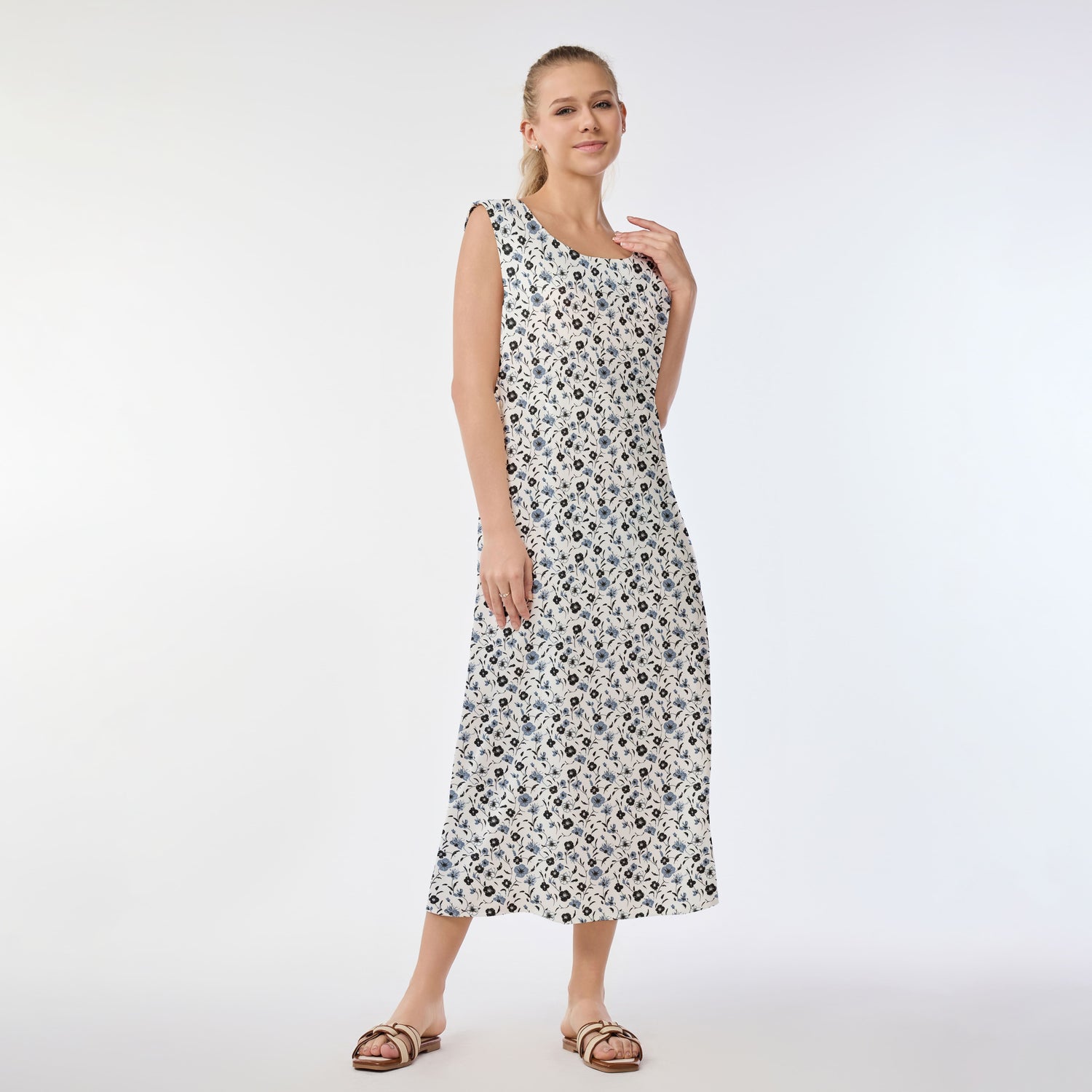 Elegance Bloom Muumuu Dress