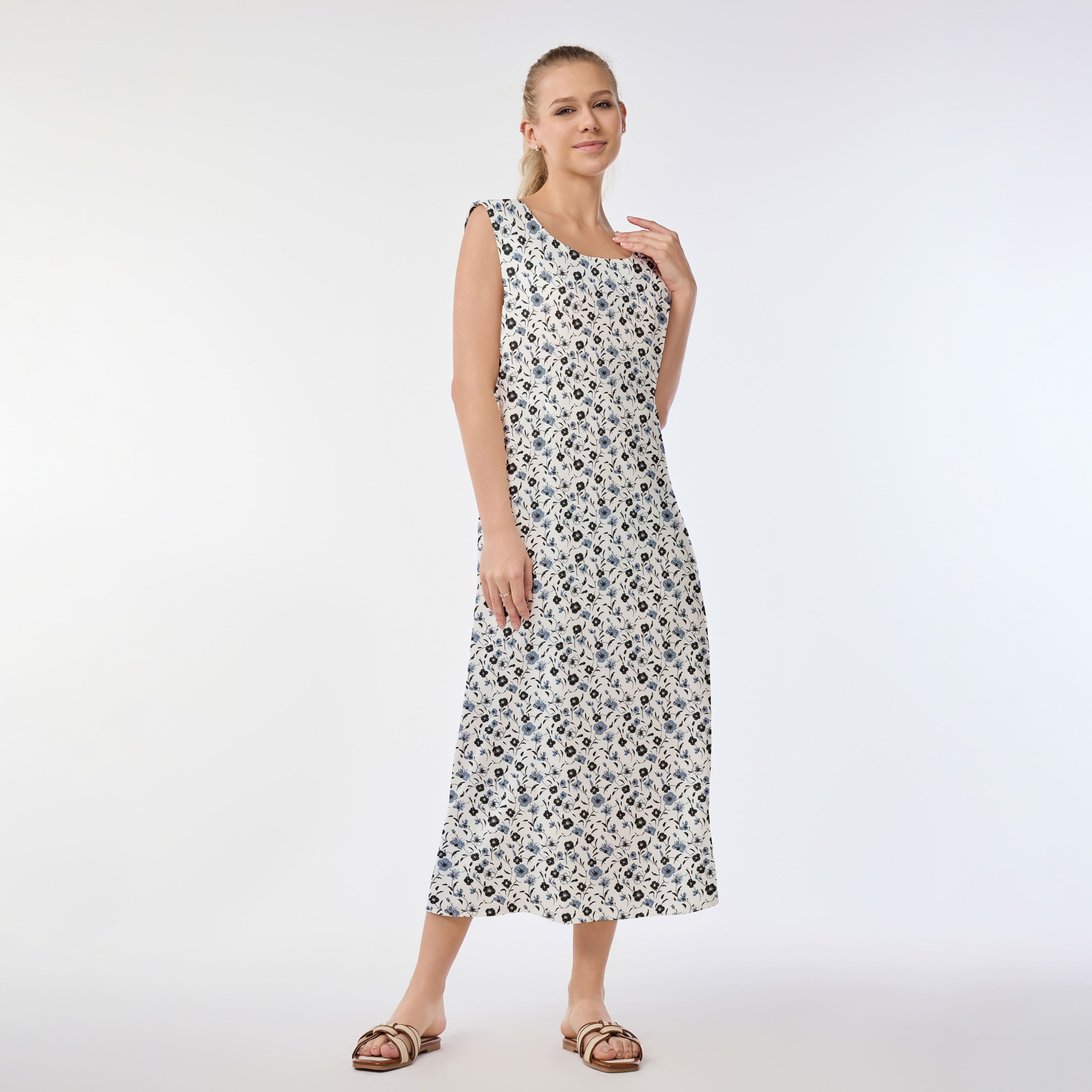 Elegance Bloom Muumuu Dress