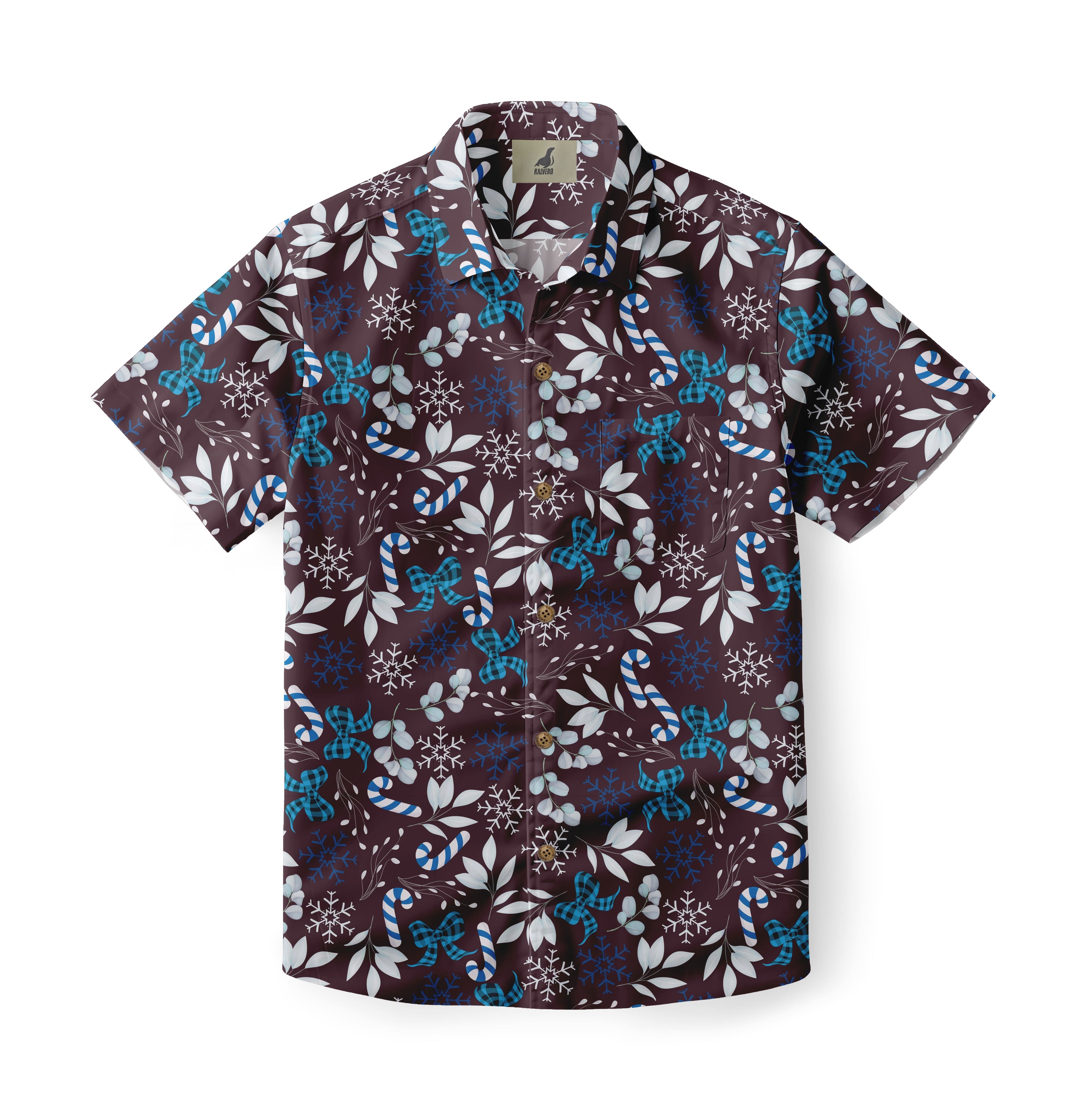 Candy Cane Aloha Shirt