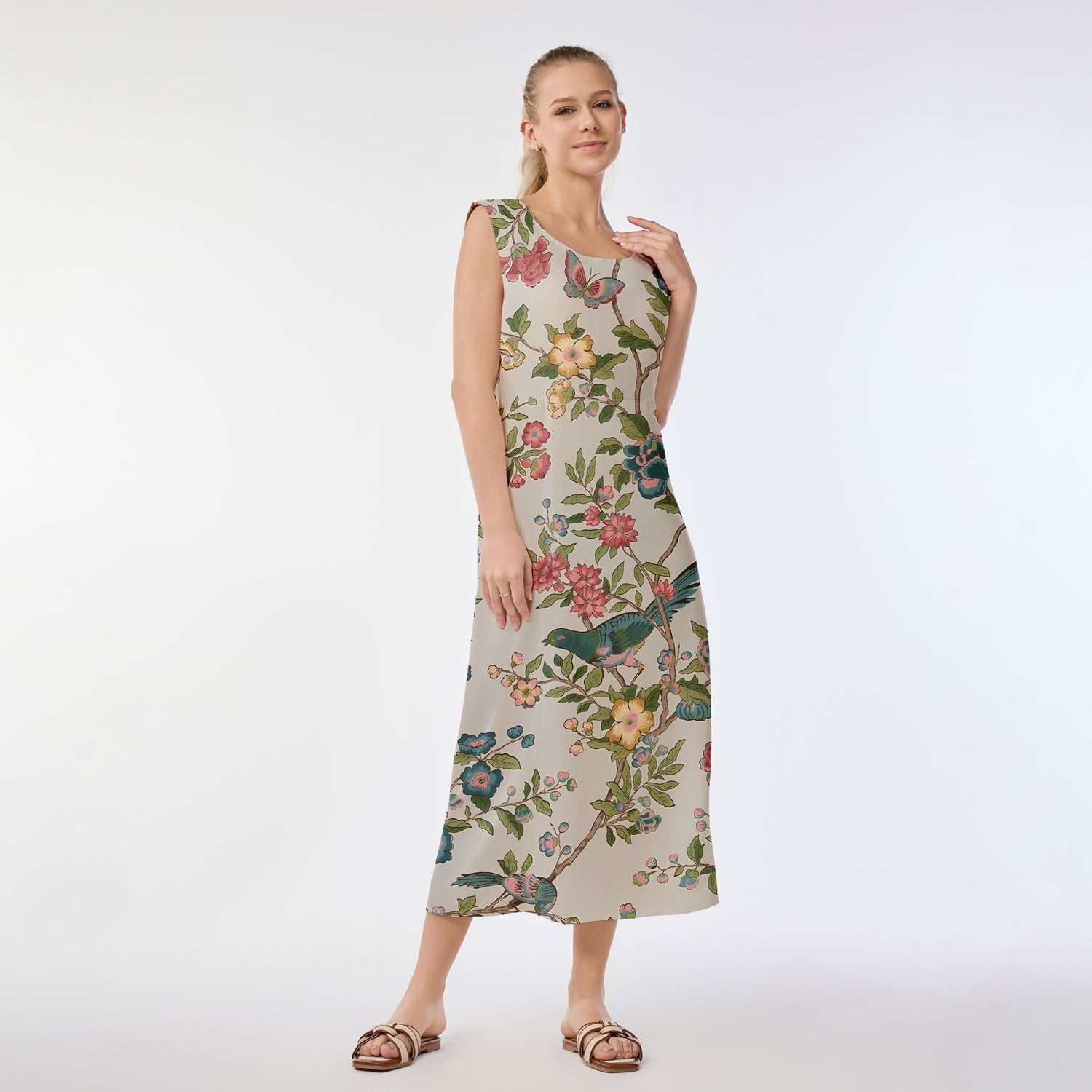 Floral Serenade Muumuu Dress
