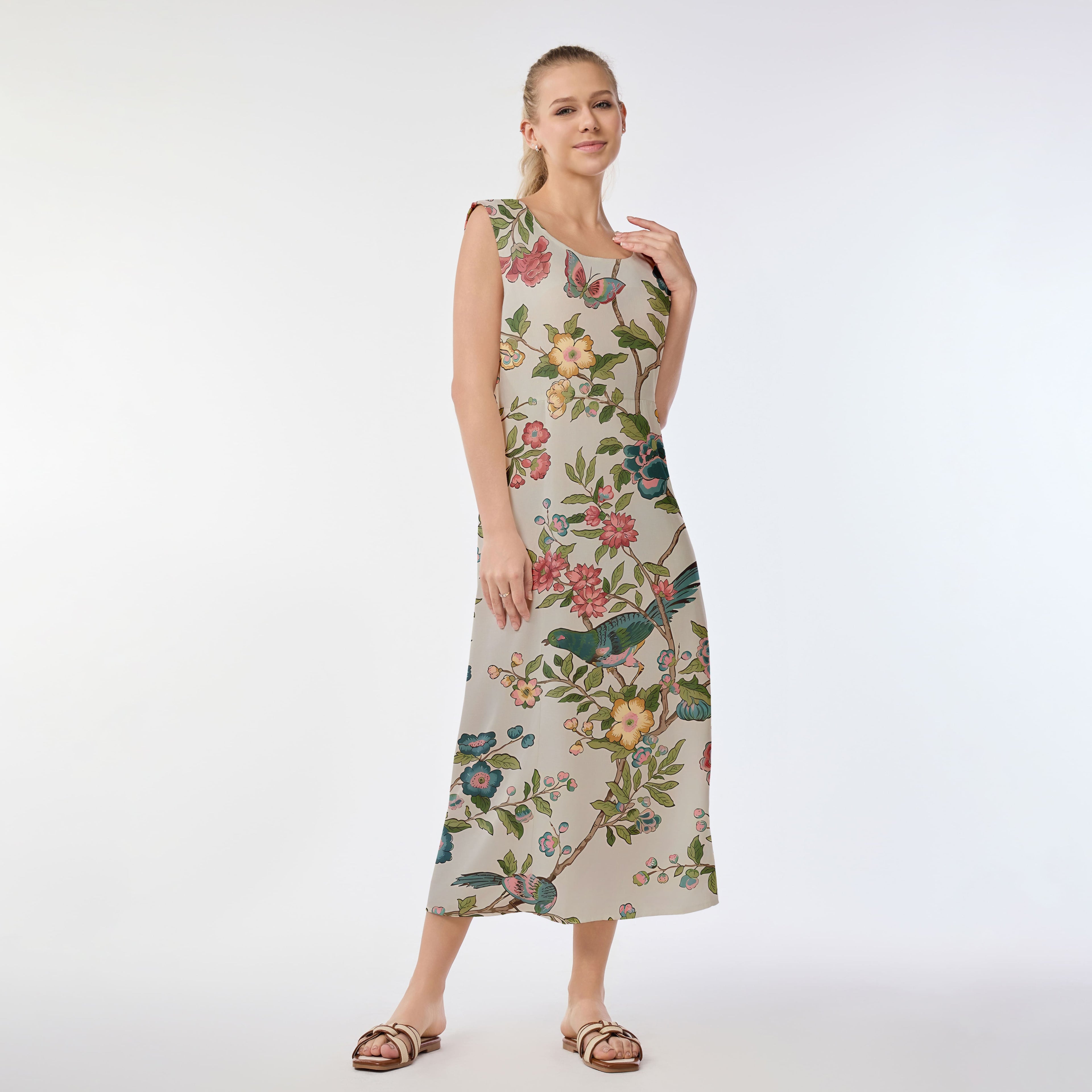 Floral Serenade Muumuu Dress