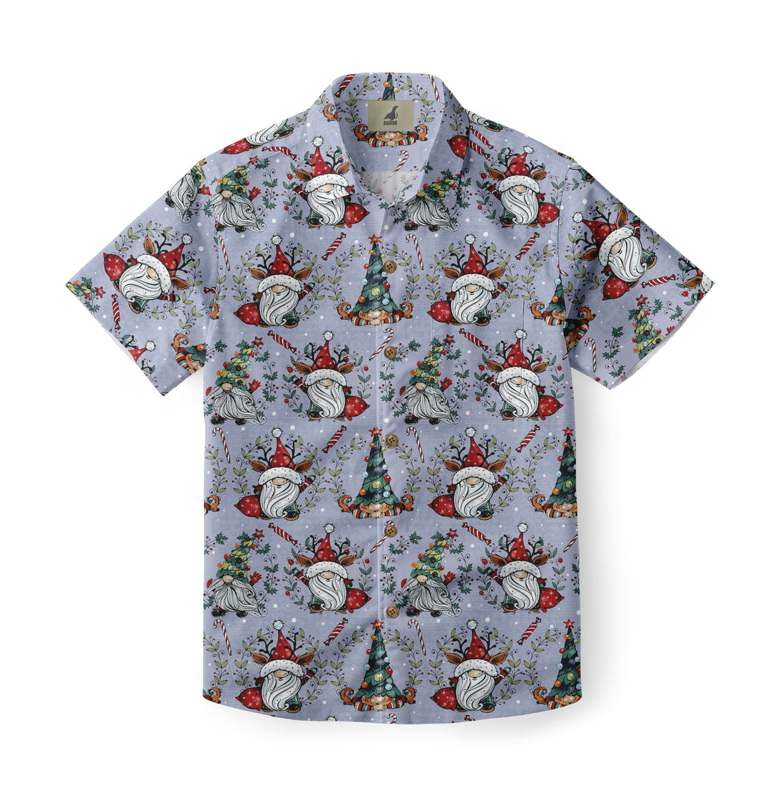 Reindeer Gnome Hawaiian Shirt
