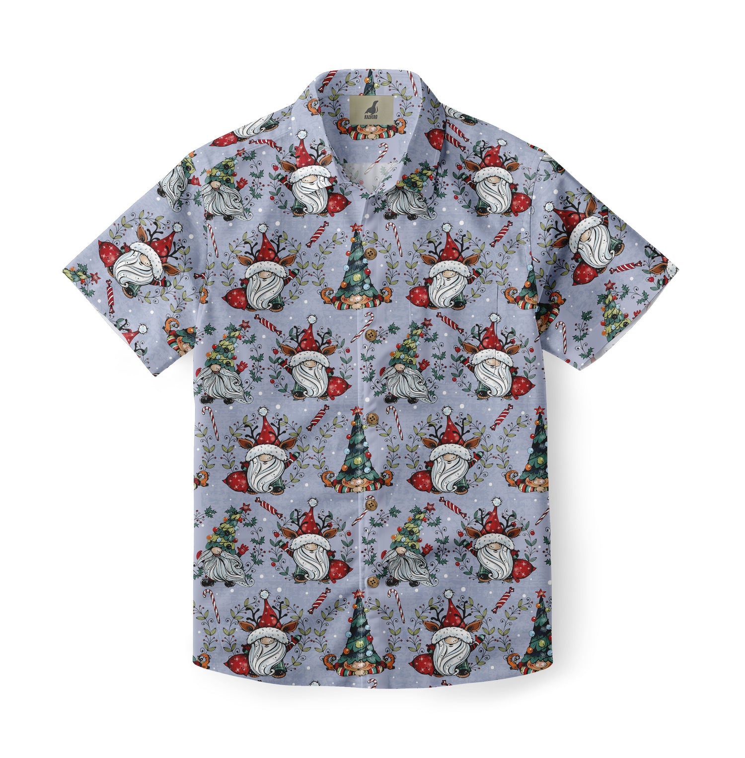 Reindeer Gnome Hawaiian Shirt