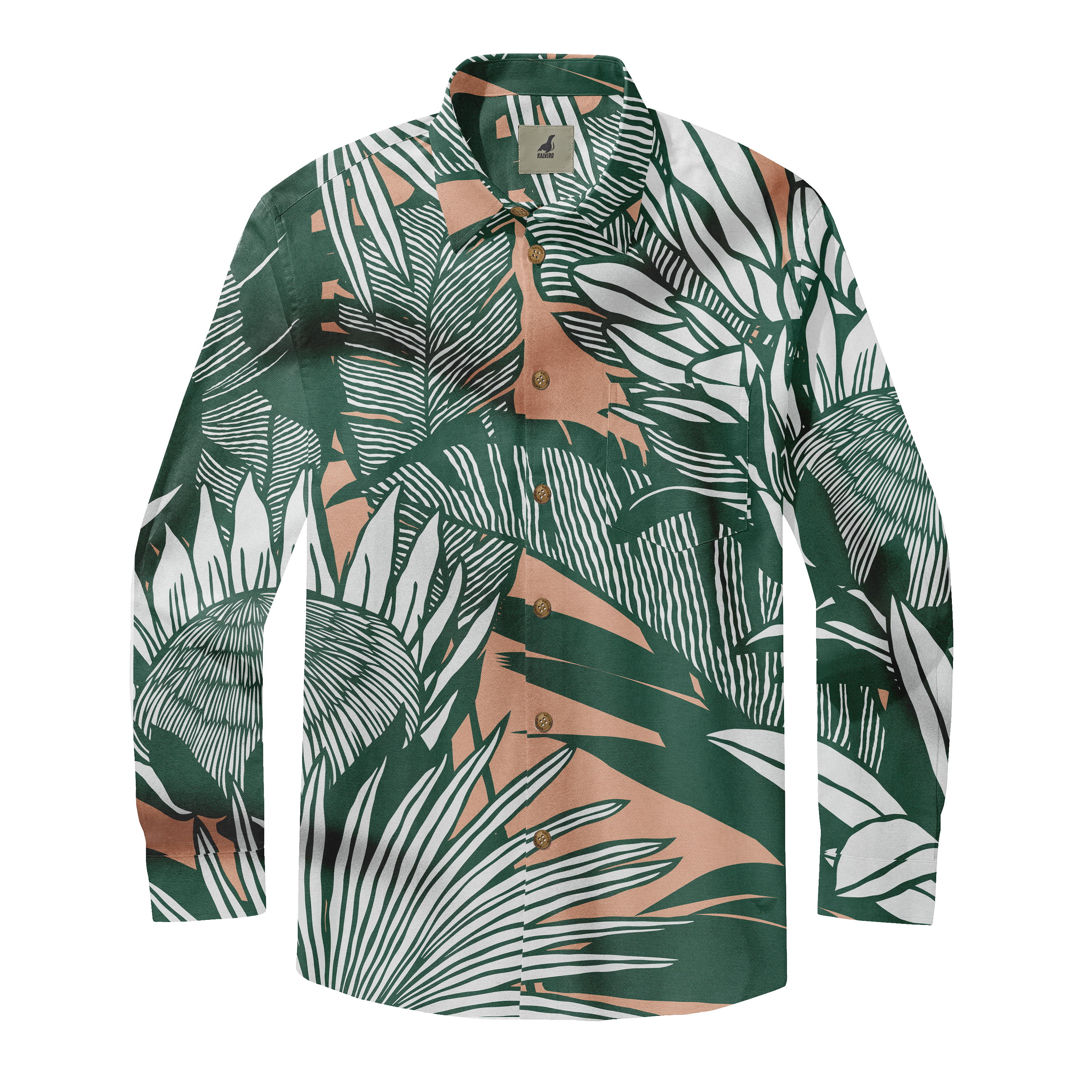 Tranquil Leaf Long Sleeve Shirts