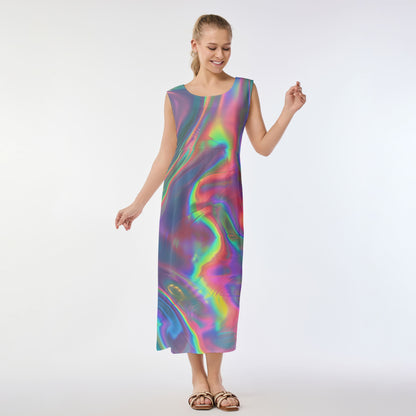 Prism Waves Muumuu Dress