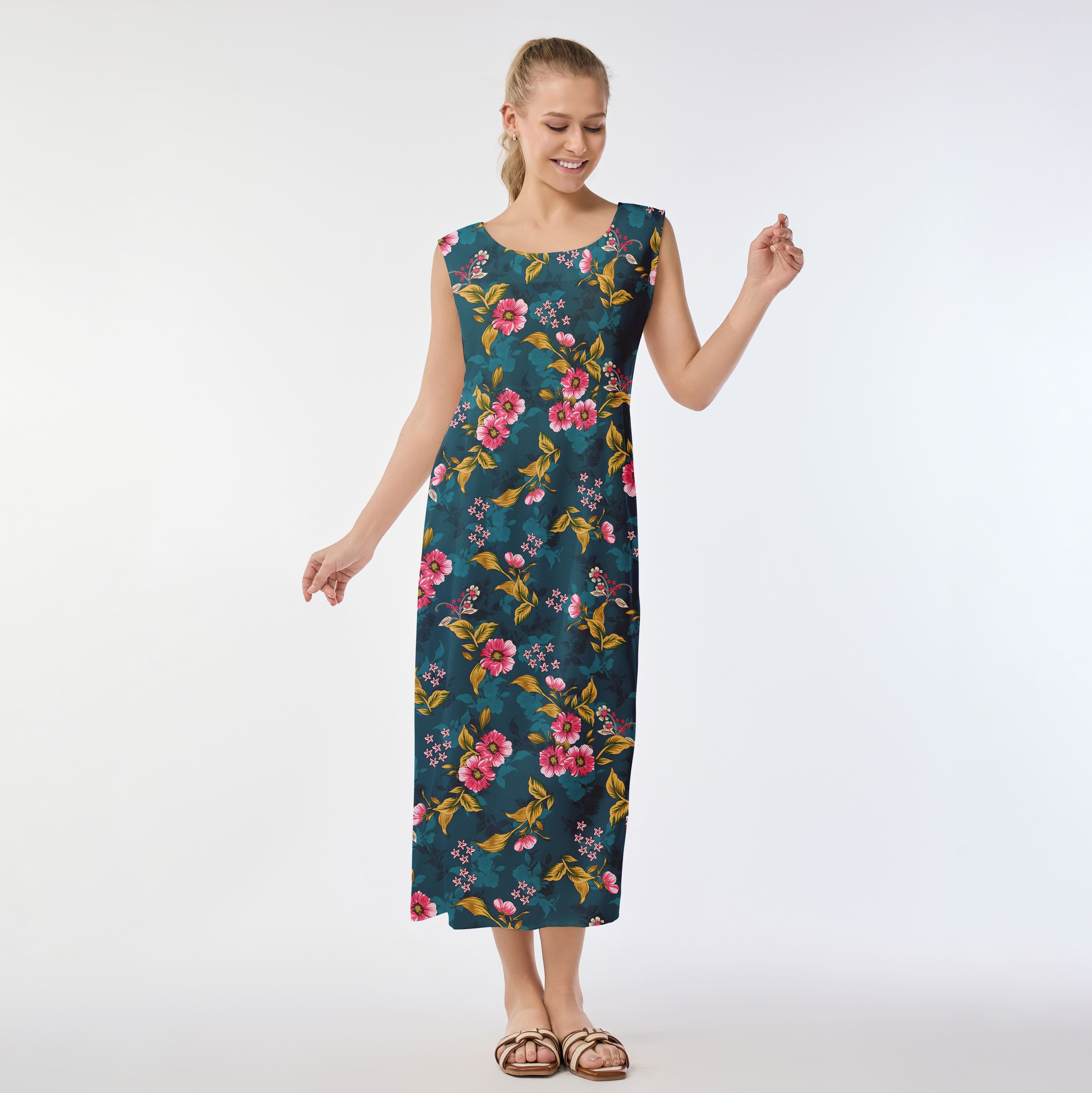 Floral Allure Muumuu Dress