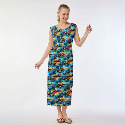 Tropical Sunset Vibes Muumuu Dress