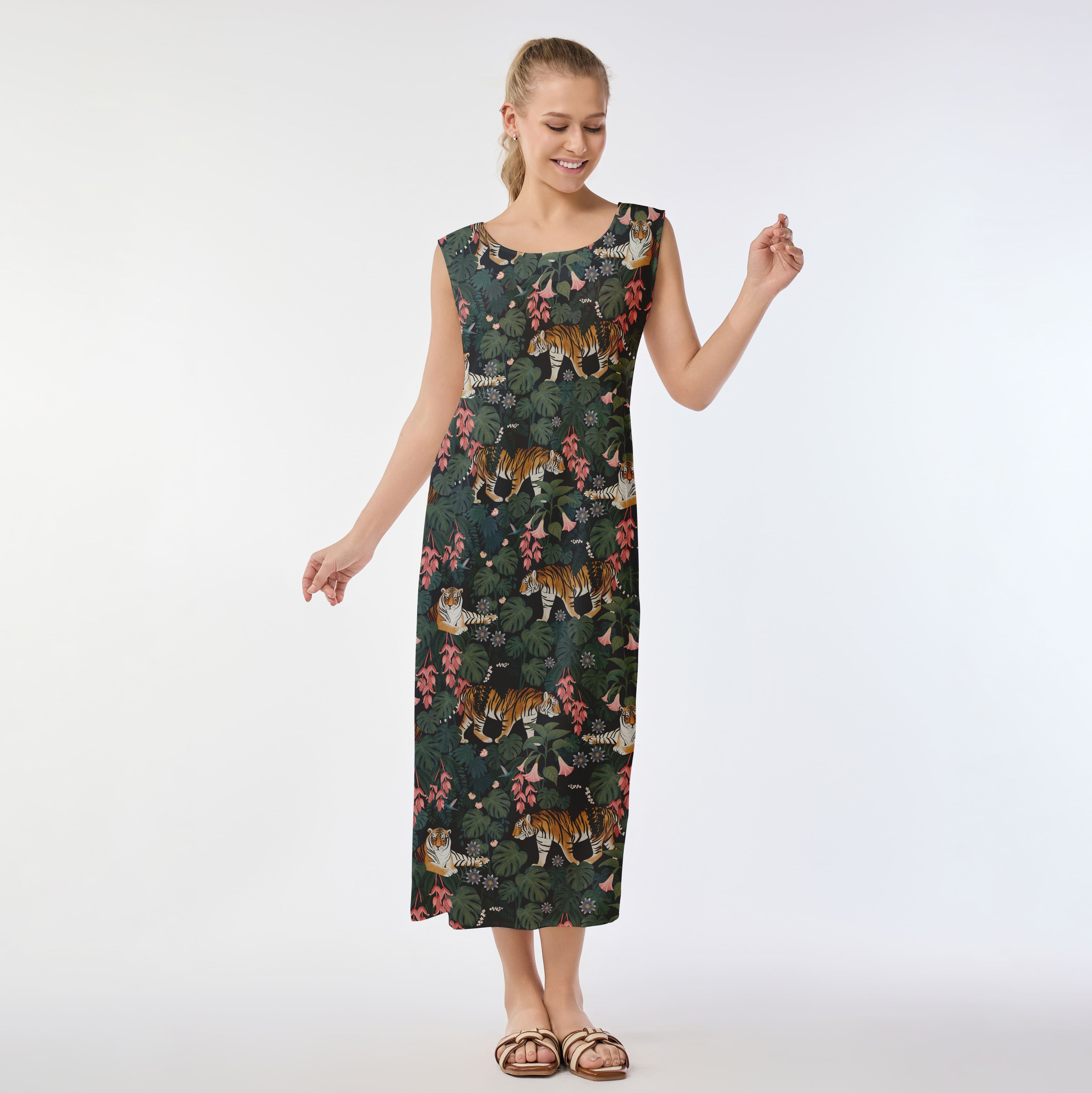 Jungle Majesty Muumuu Dress