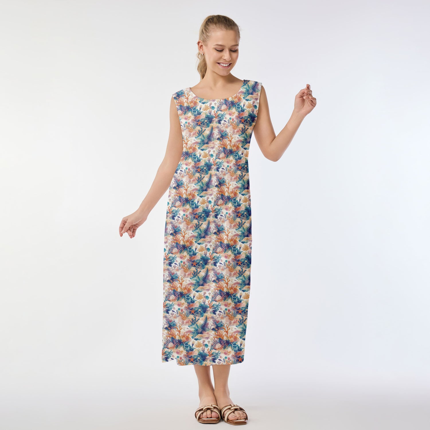 Seascape Serenity Muumuu Dress