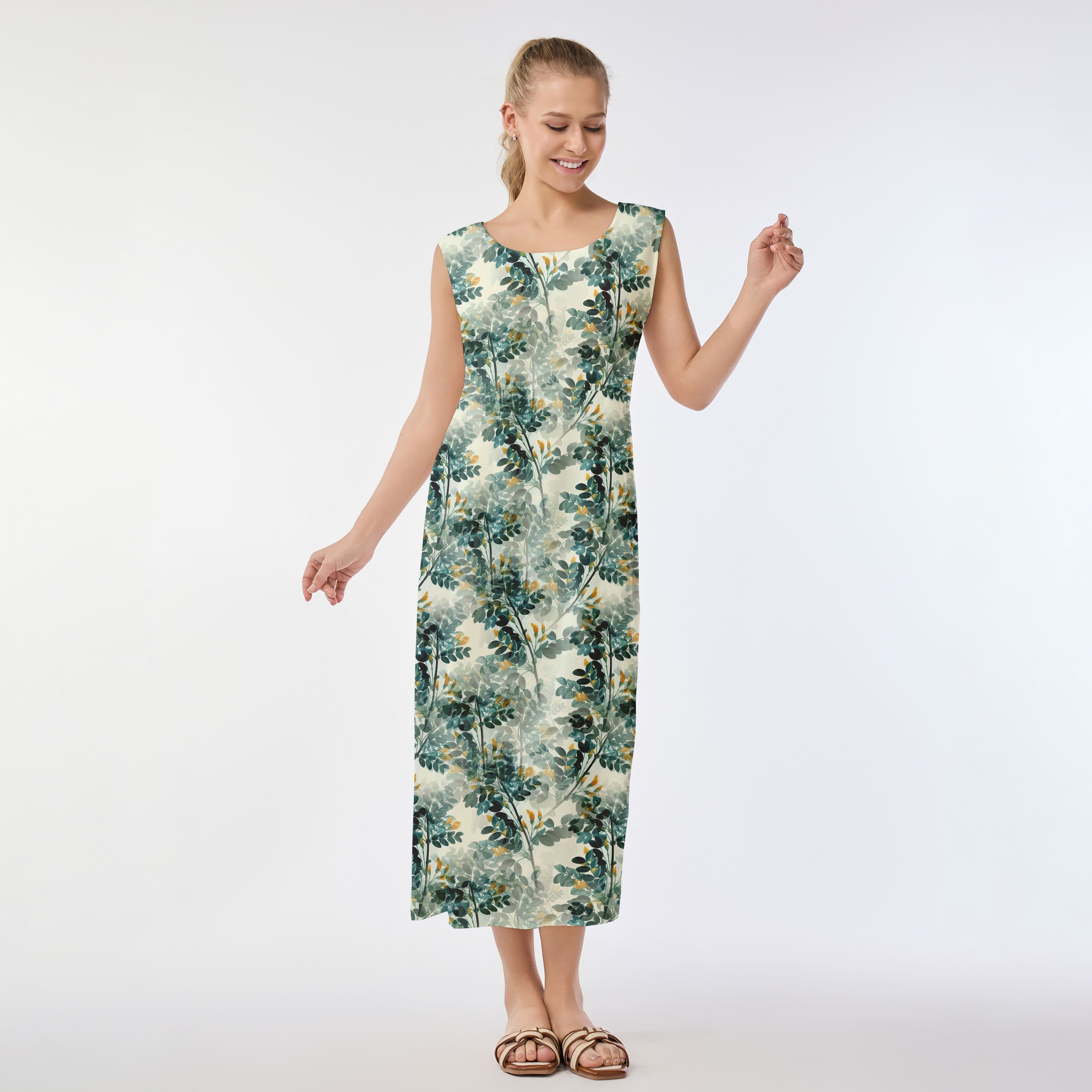 Tropical Film Roll Muumuu Dress