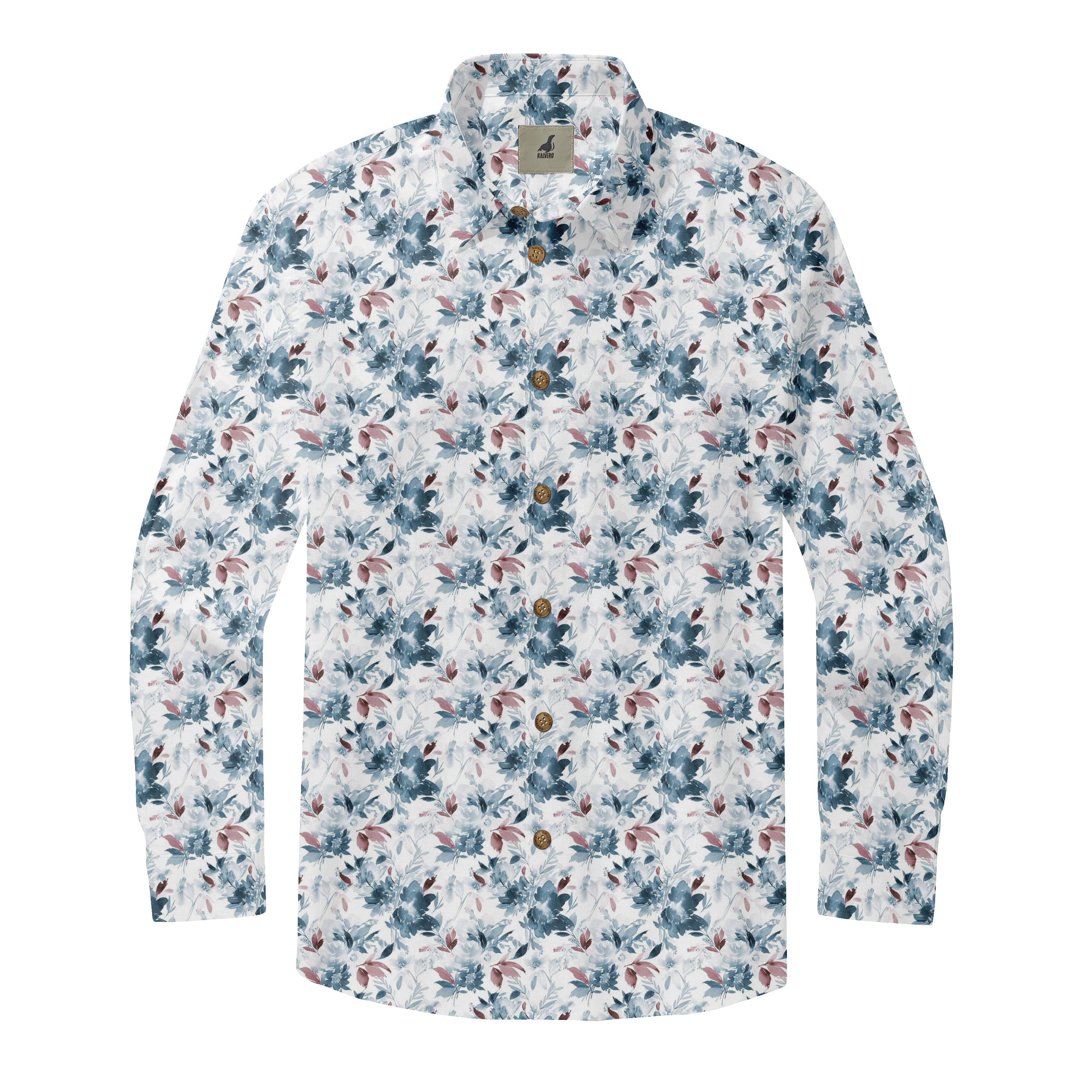 Serene Floral Long Sleeve Shirts