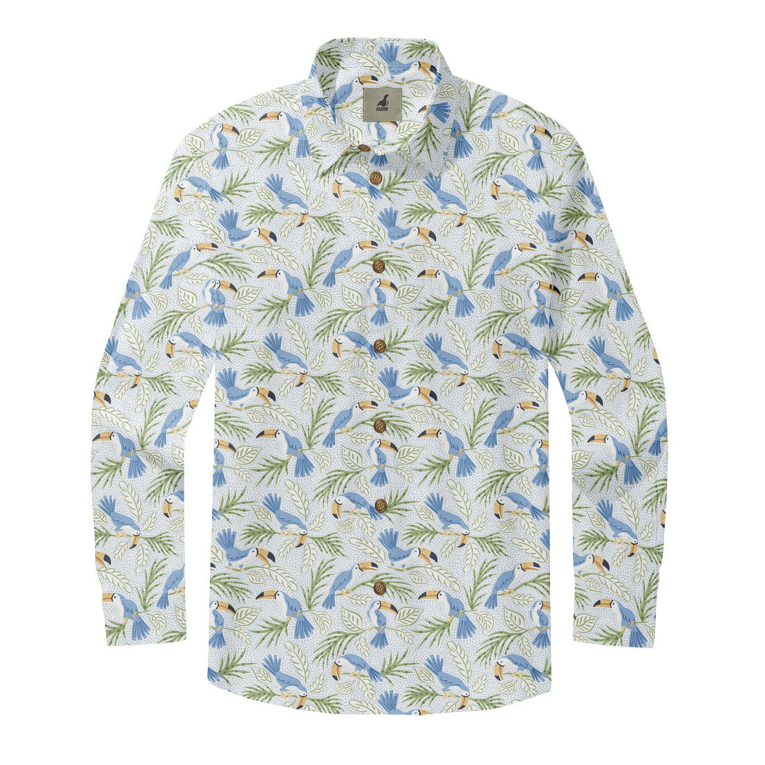 Tropical Bird Long Sleeve Shirts