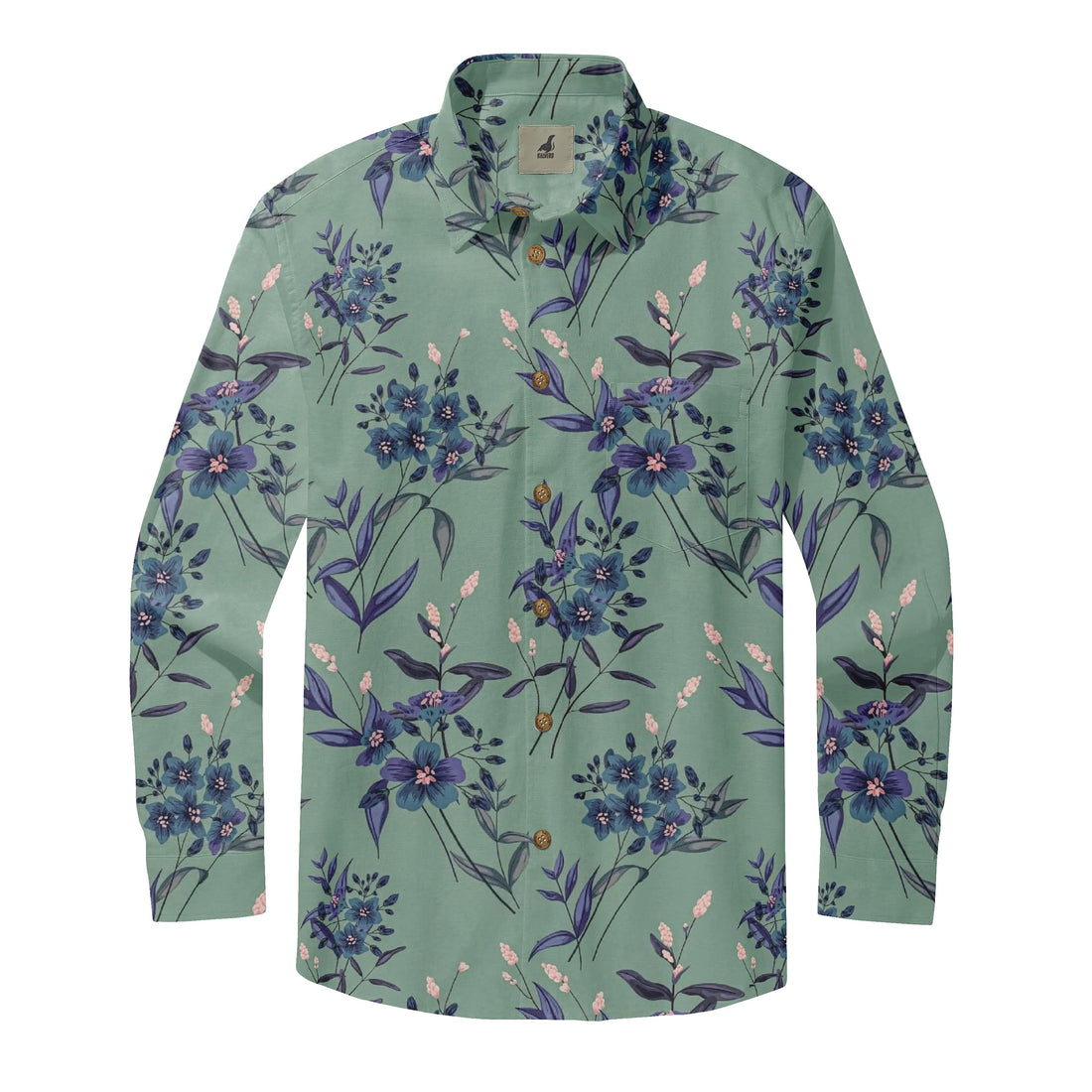 Midnight Floral Long Sleeve Shirts