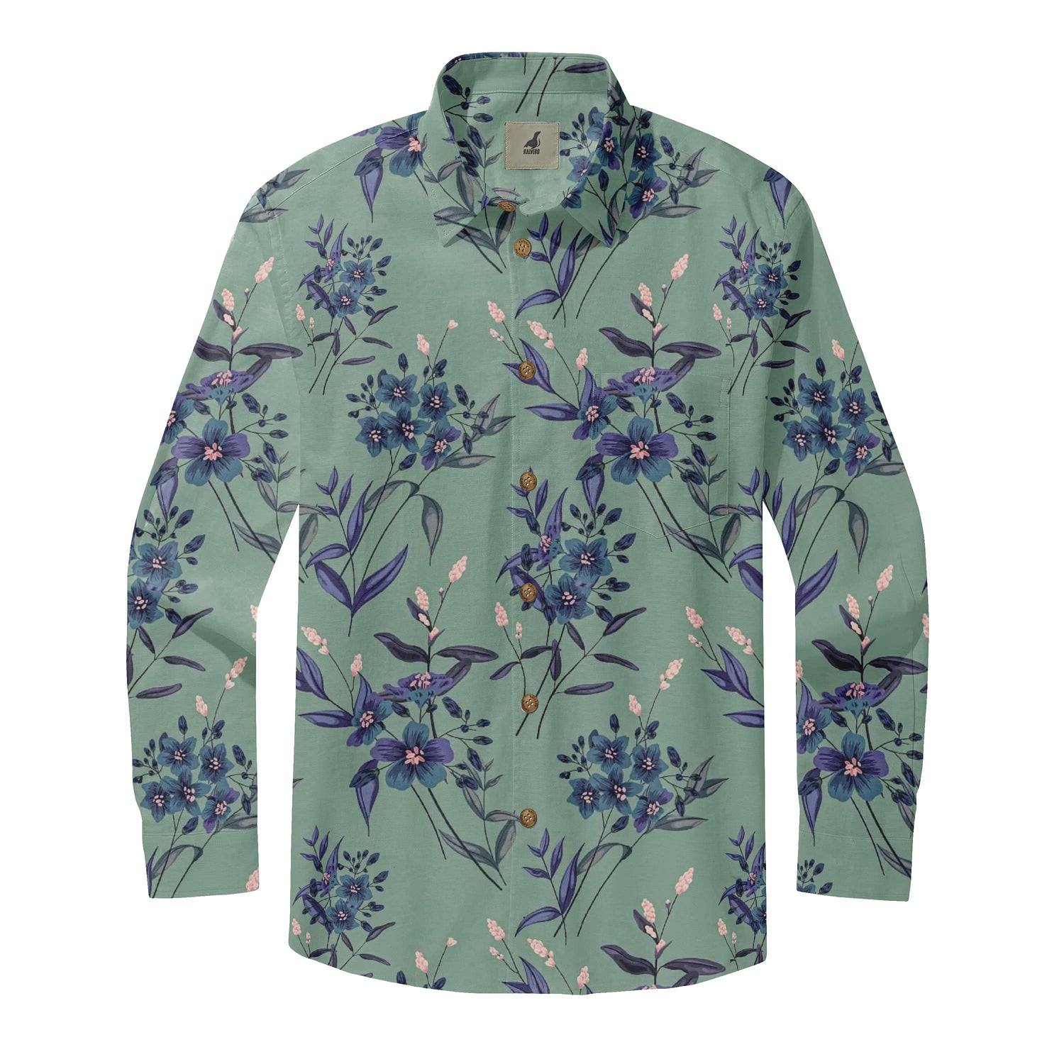 Midnight Floral Long Sleeve Shirts