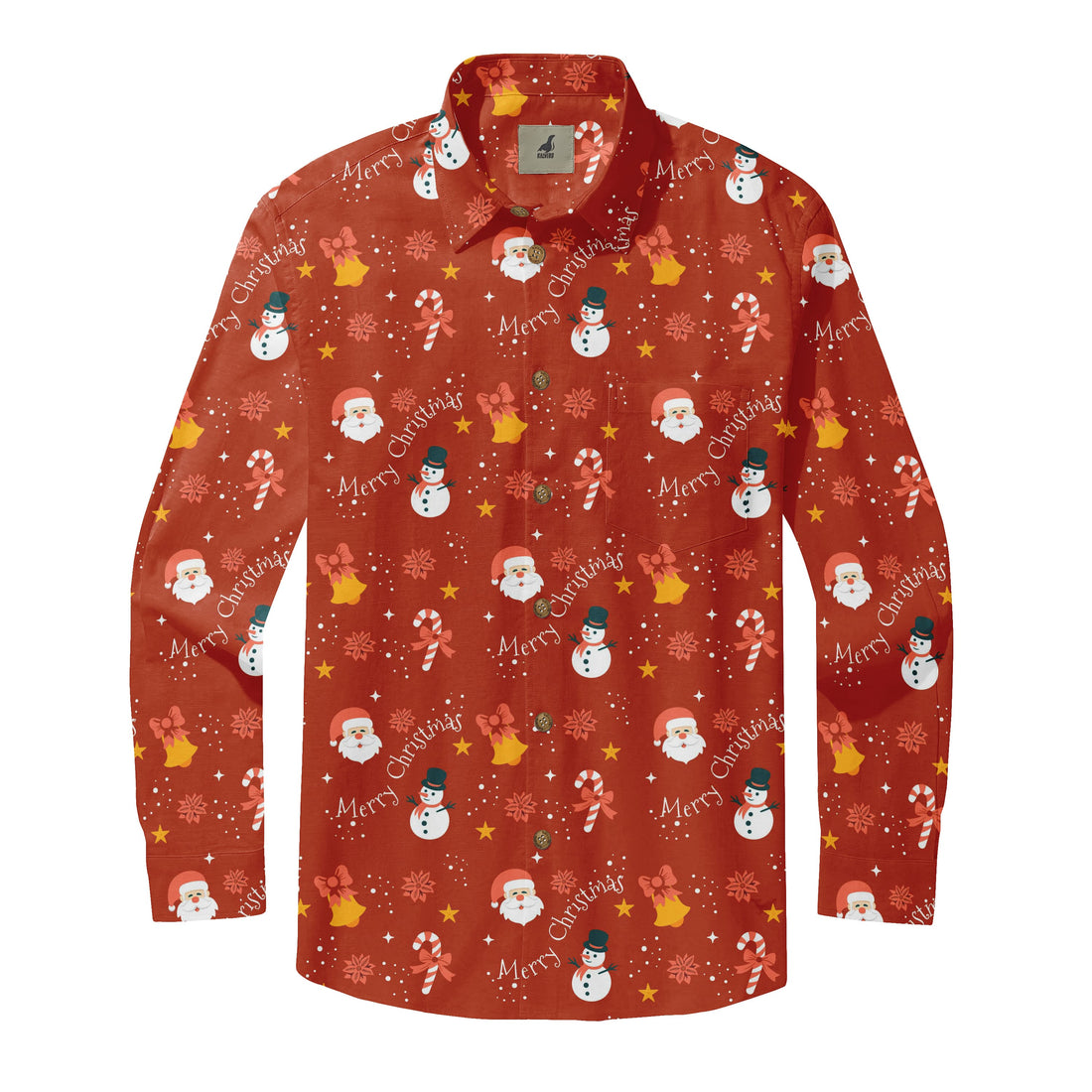 Merry Santa Snowman Long Sleeve Shirt