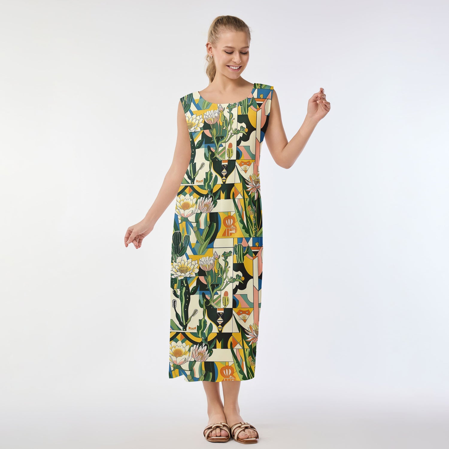 Desert Oasis Muumuu Dress