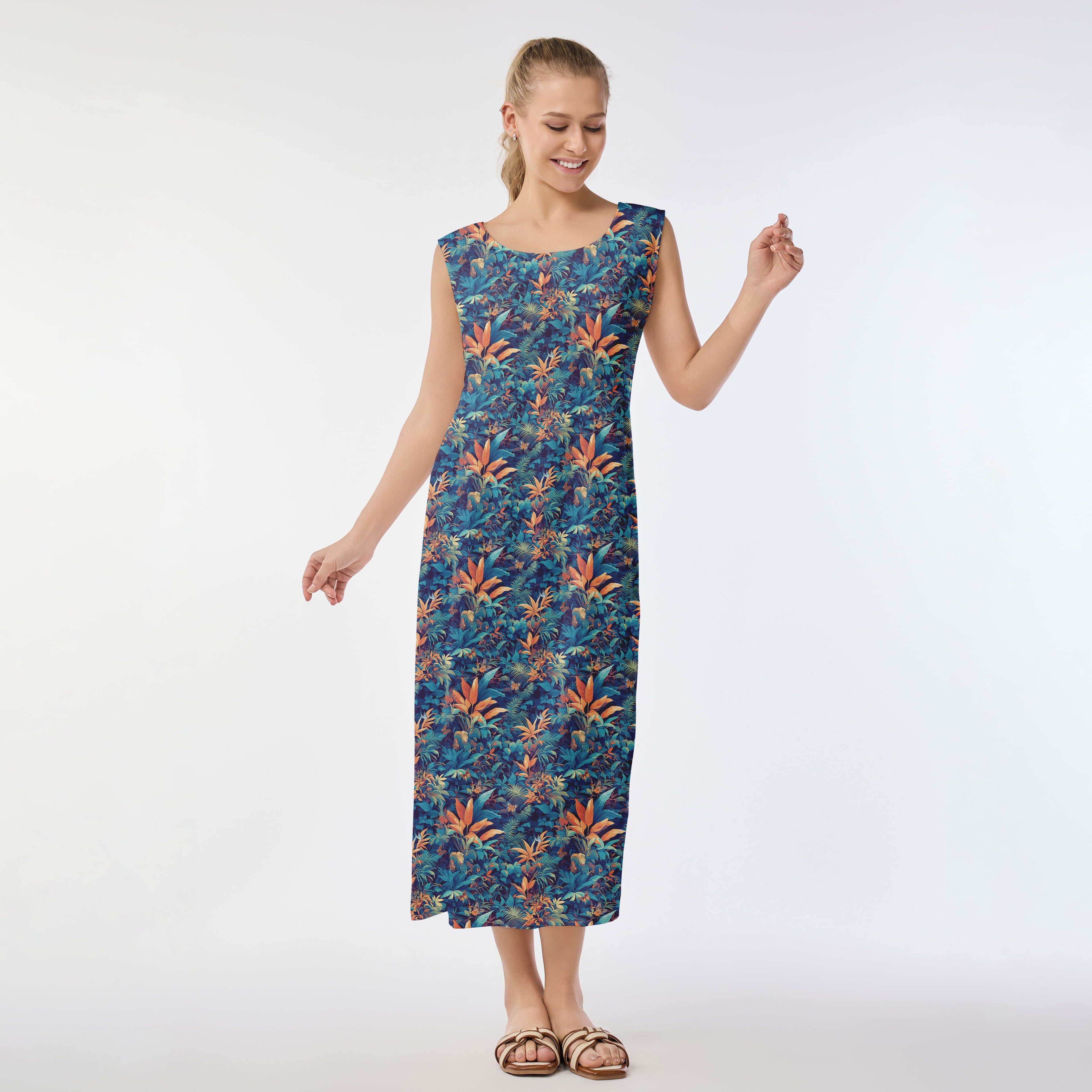 Tropical Oasis Muumuu Dress