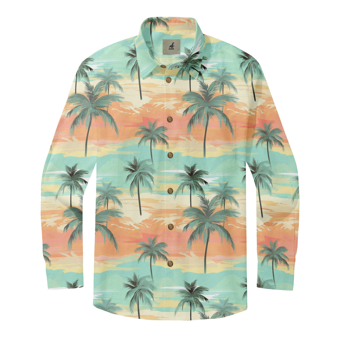 Tropical Leaf Long Sleeve Shirts