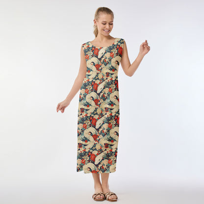 Serpent Blossom Muumuu Dress