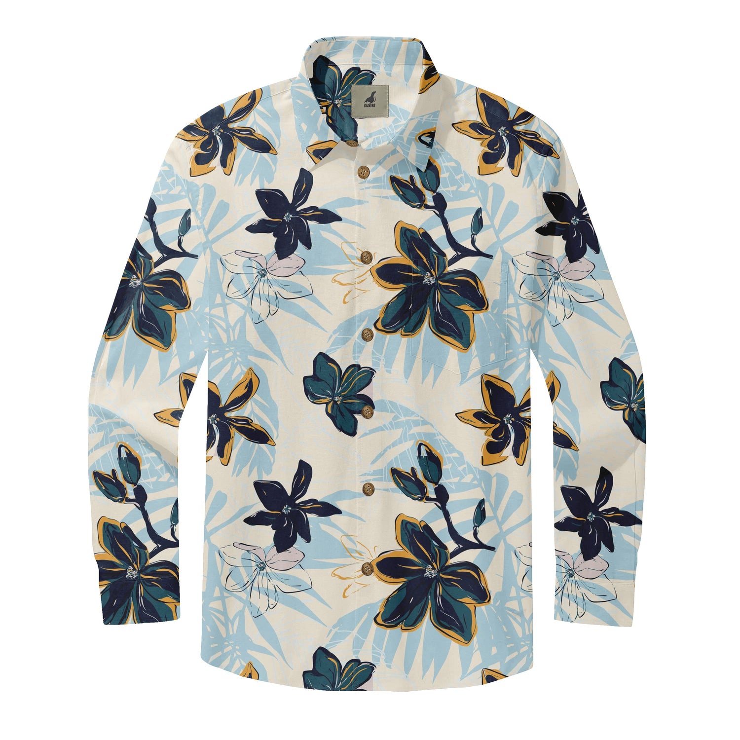 Bold Floral Long Sleeve Shirts