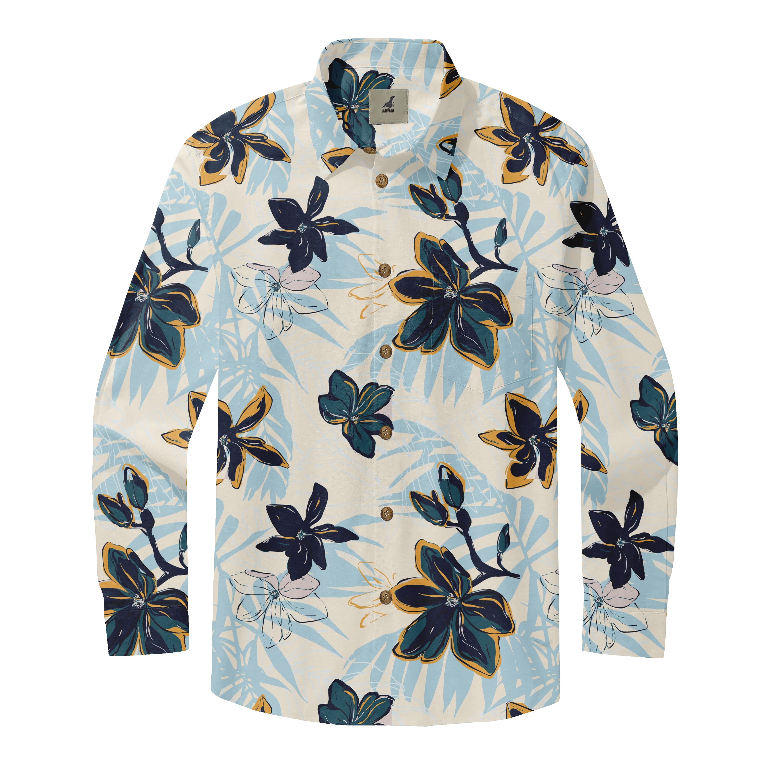 Bold Floral Long Sleeve Shirts