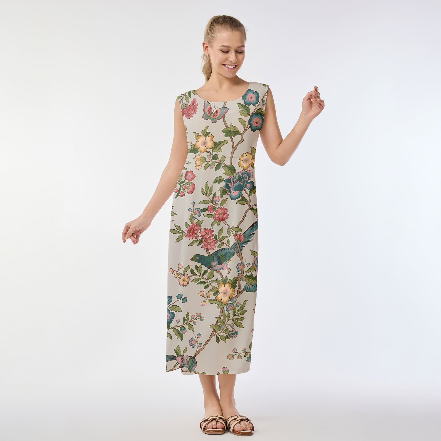 Floral Serenade Muumuu Dress