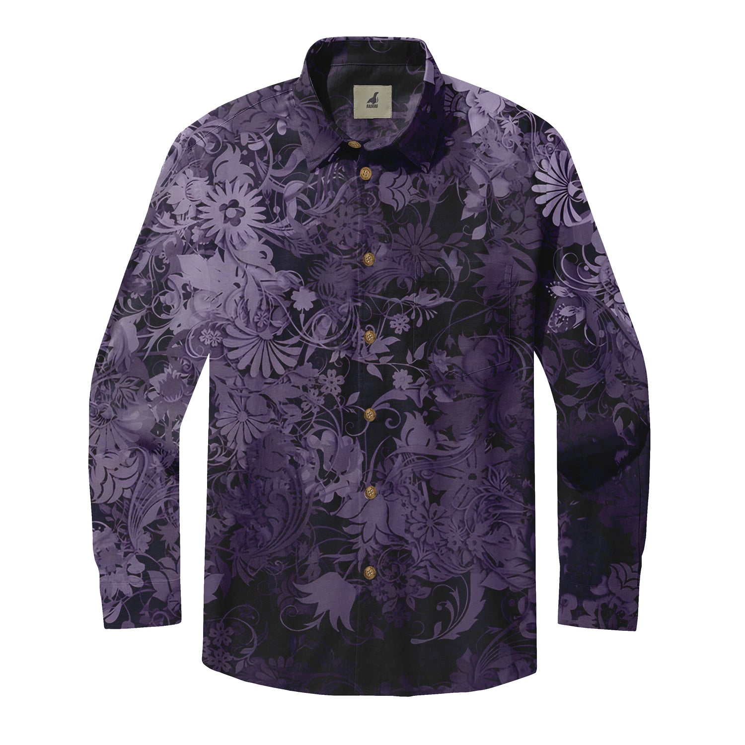 Purple Elegance Long Sleeve Shirts