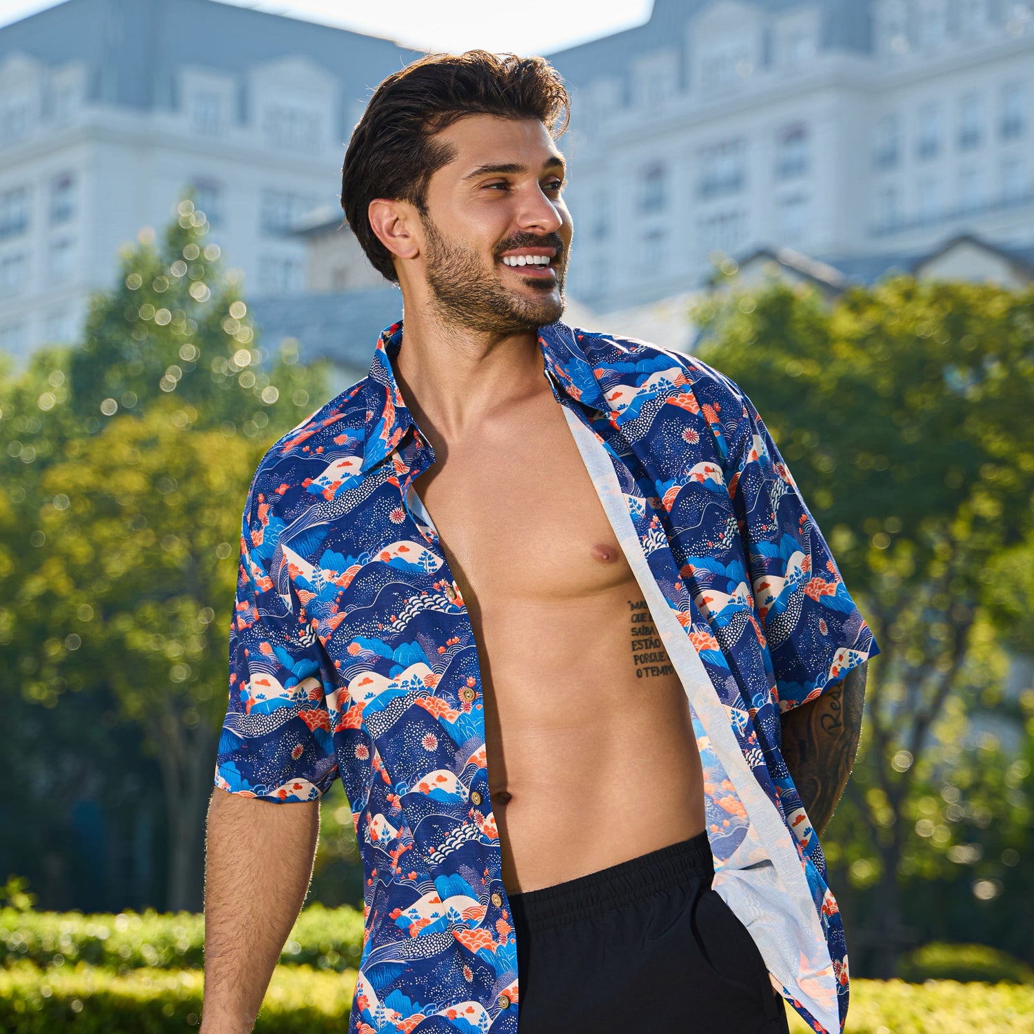 Mystic Mountains Childrens Hawaiian Shirt