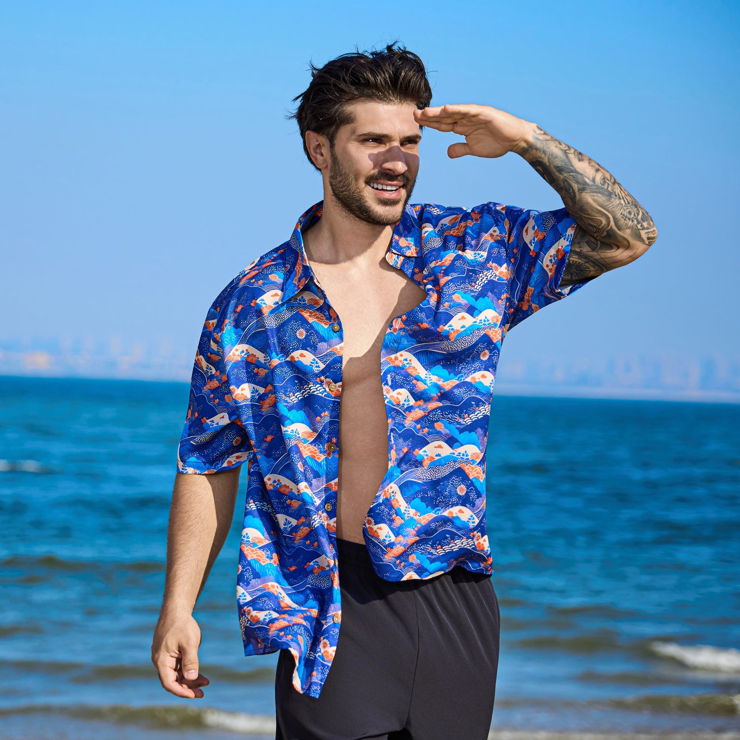 Mystic Mountains Childrens Hawaiian Shirt
