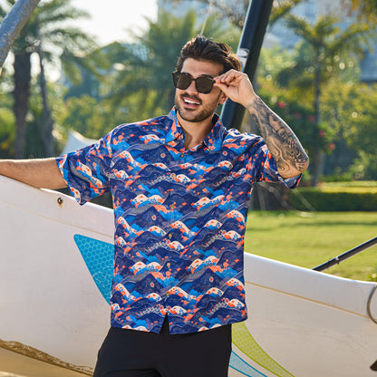 Mystic Mountains Childrens Hawaiian Shirt