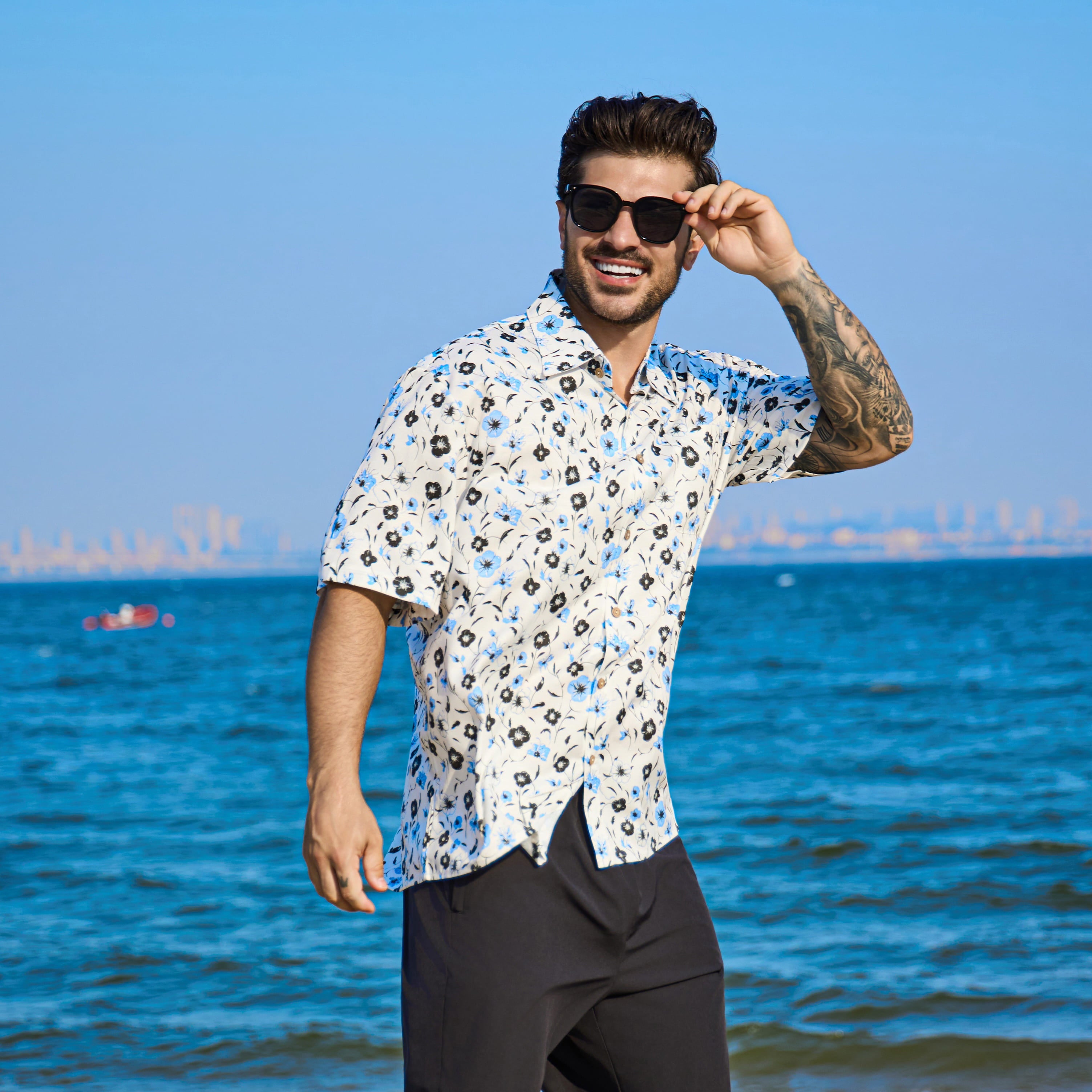 Elegance Bloom Childrens Hawaiian Shirt