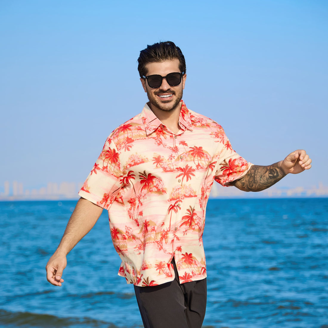 Island Paradise in Red