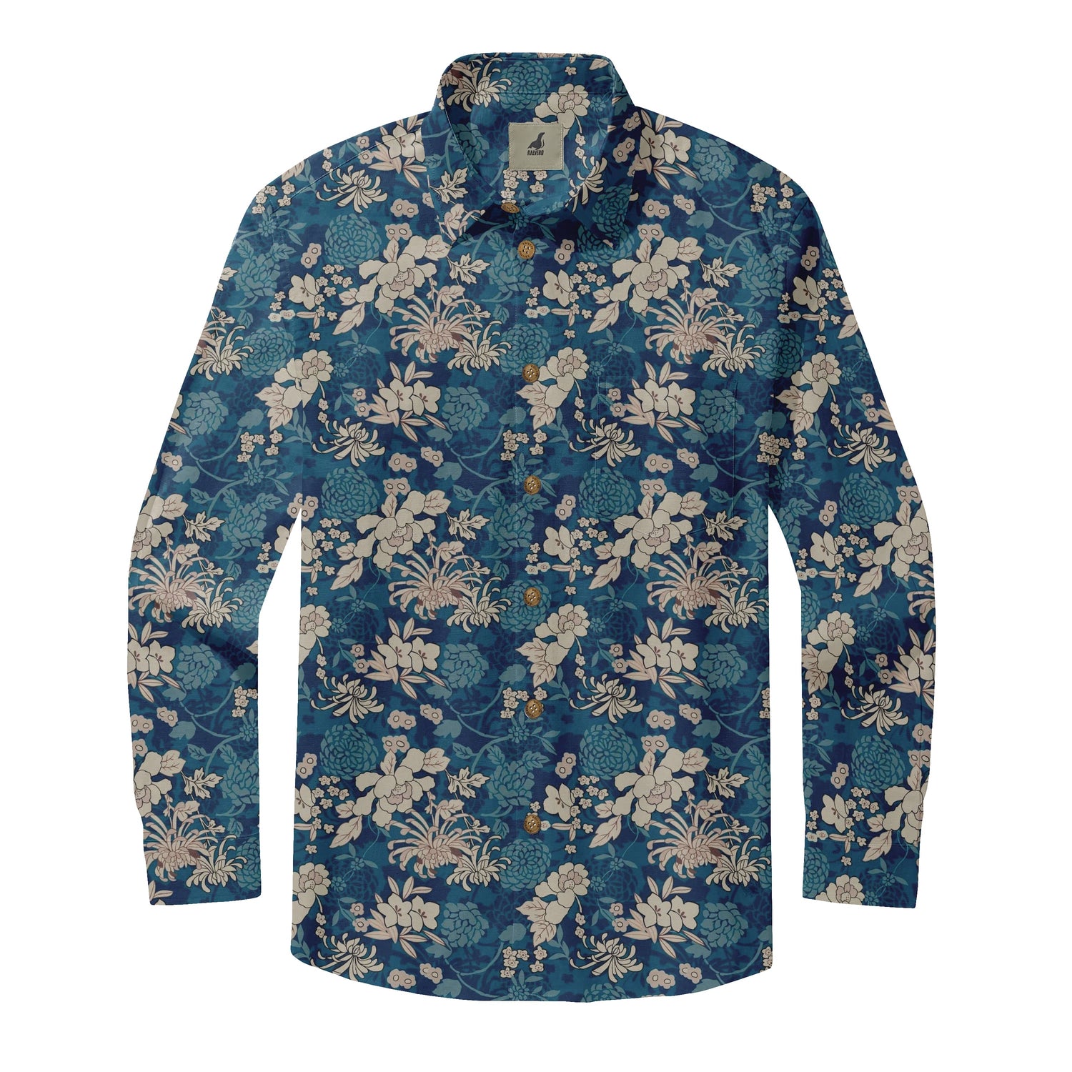 Chrysanthemum Bloom Long Sleeve Shirt