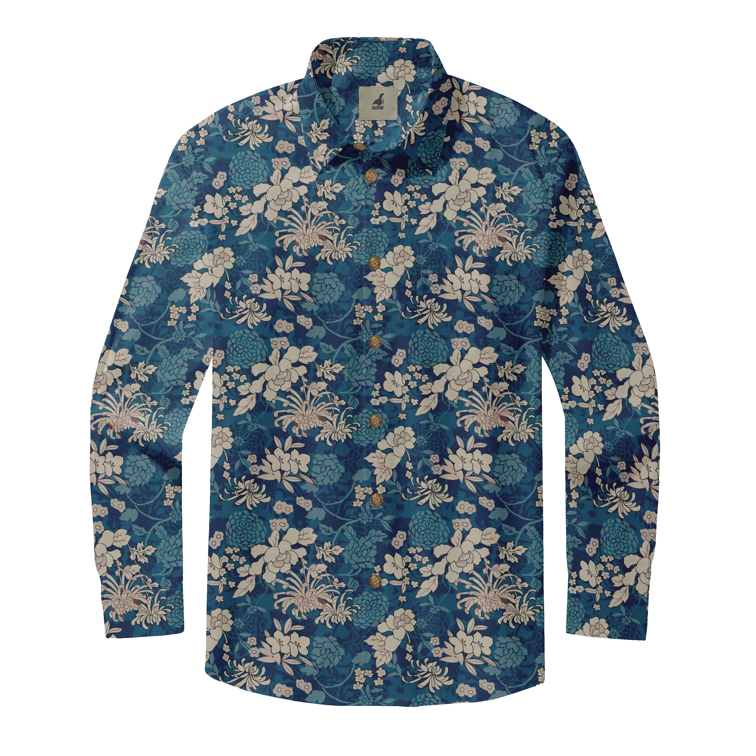 Chrysanthemum Bloom Long Sleeve Shirt