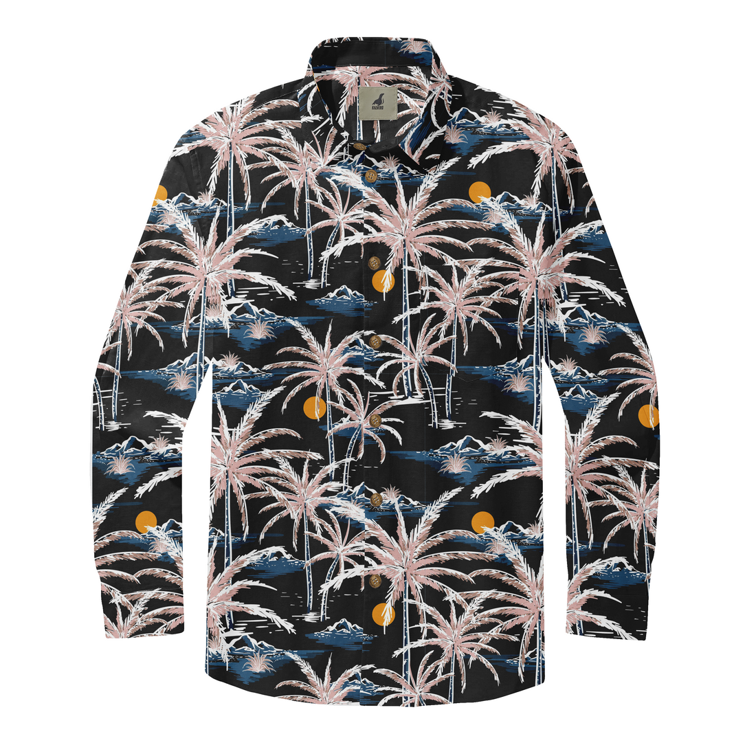 Midnight Palms Long Sleeve Shirts