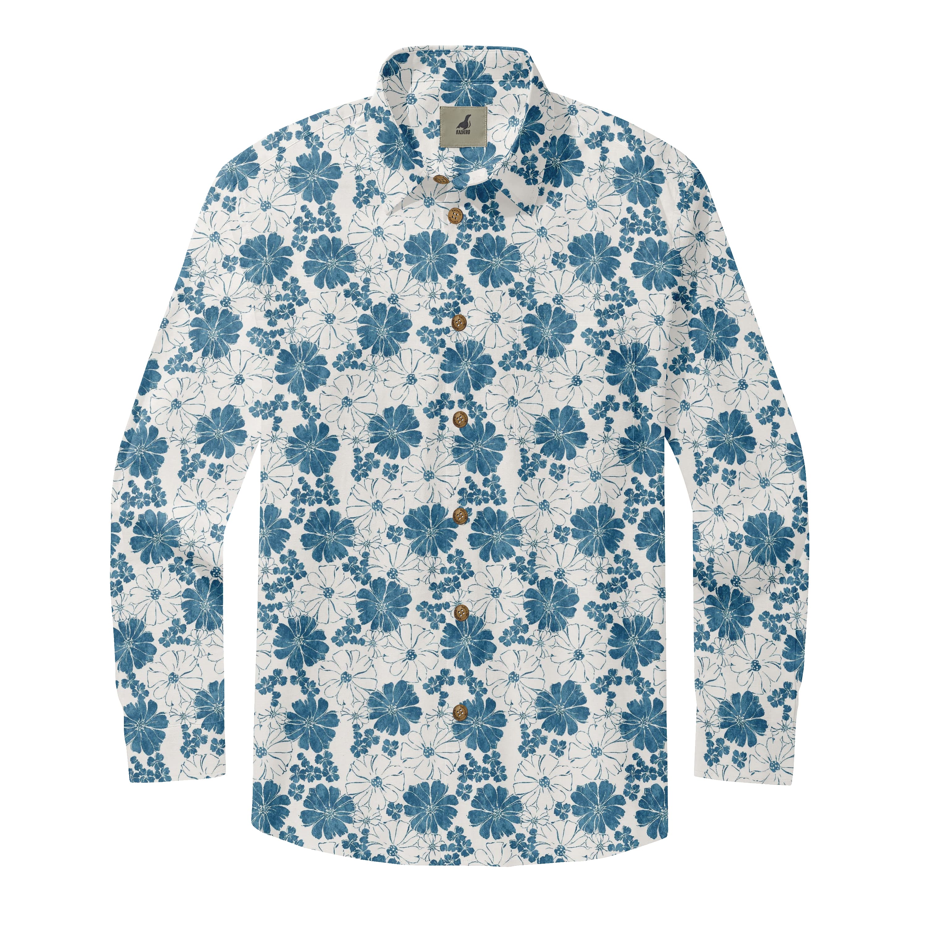 Blue Blossom Long Sleeve Shirt