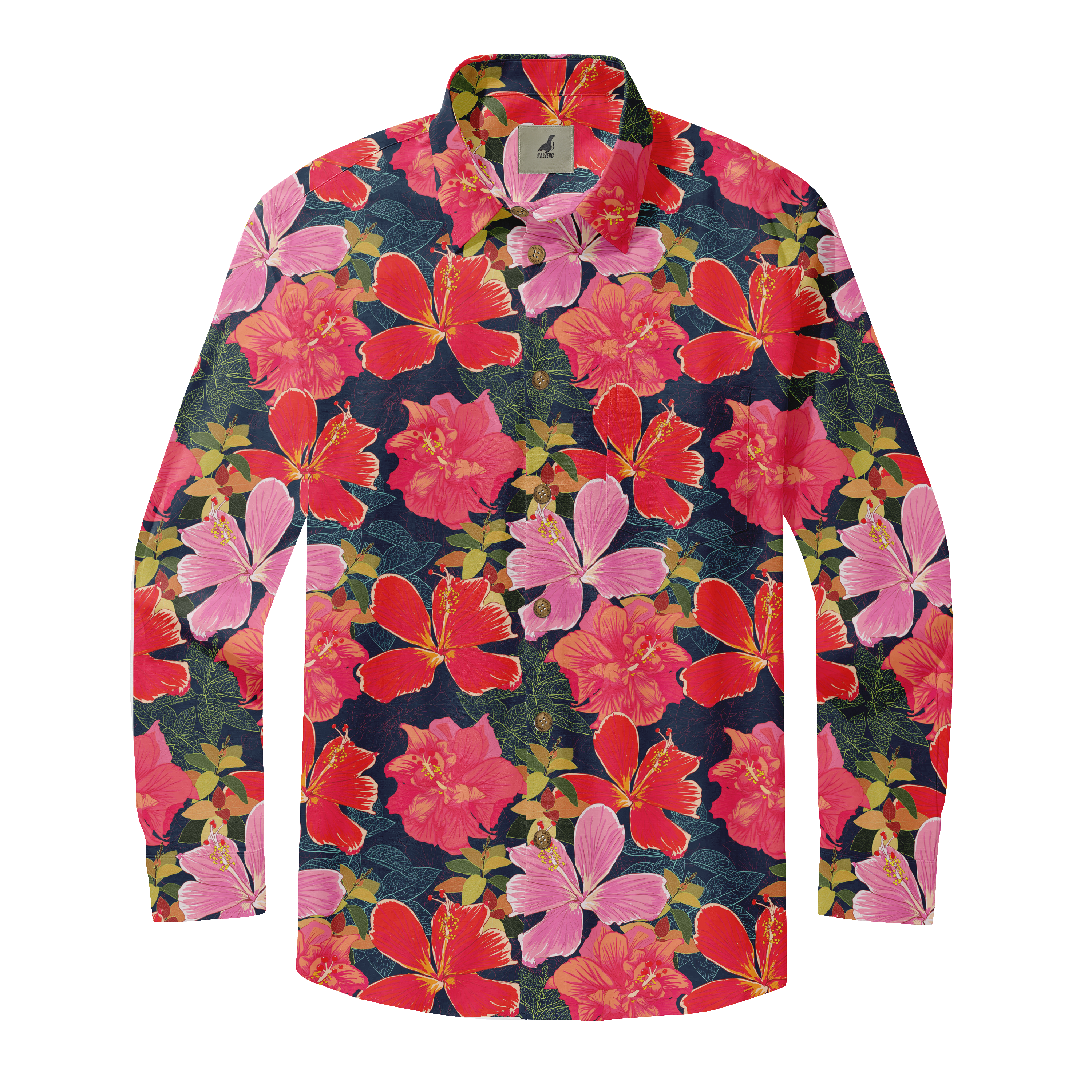 Blooming Sea of Flowers Long Sleeve Shirts