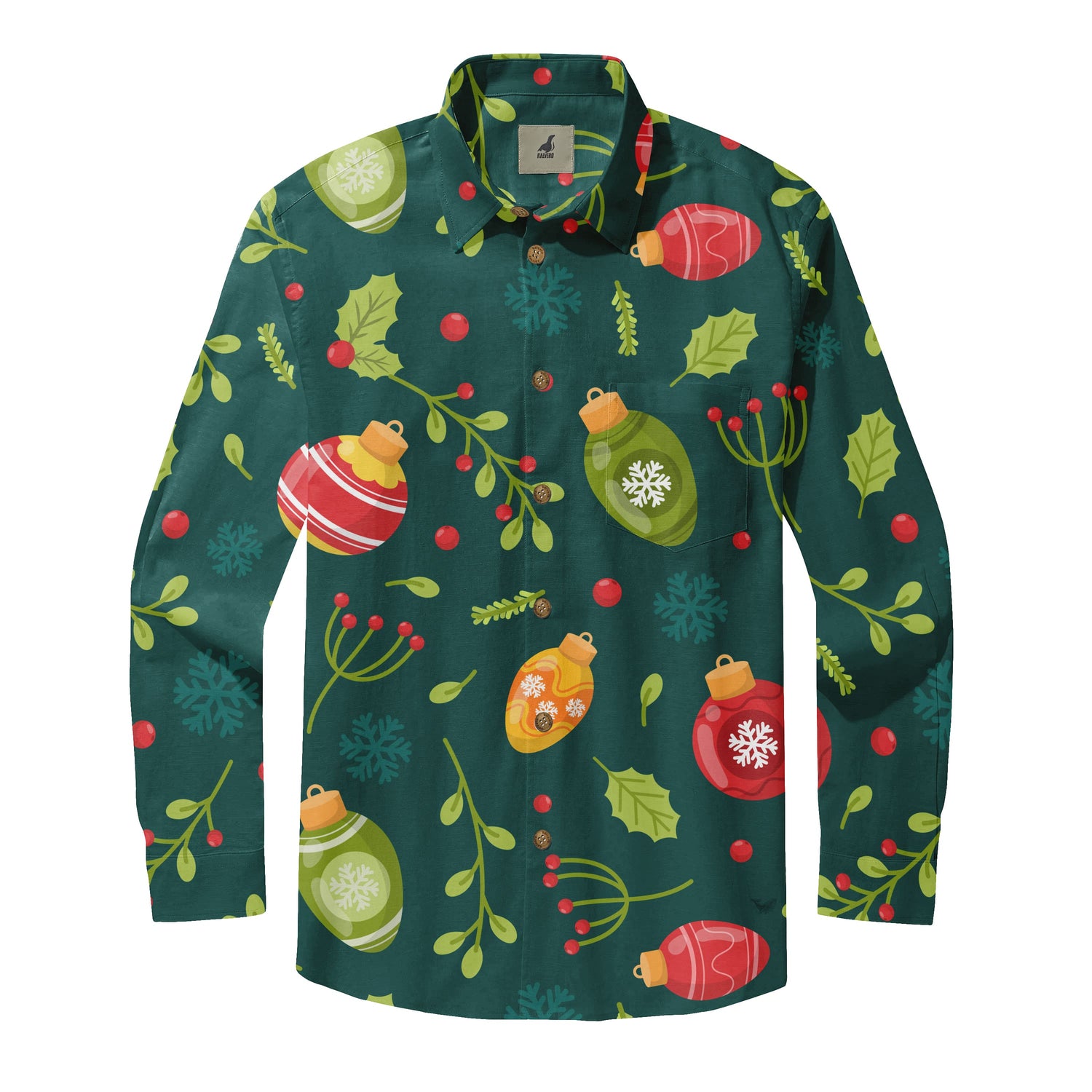 Christmas  Holly Long Sleeve Shirt