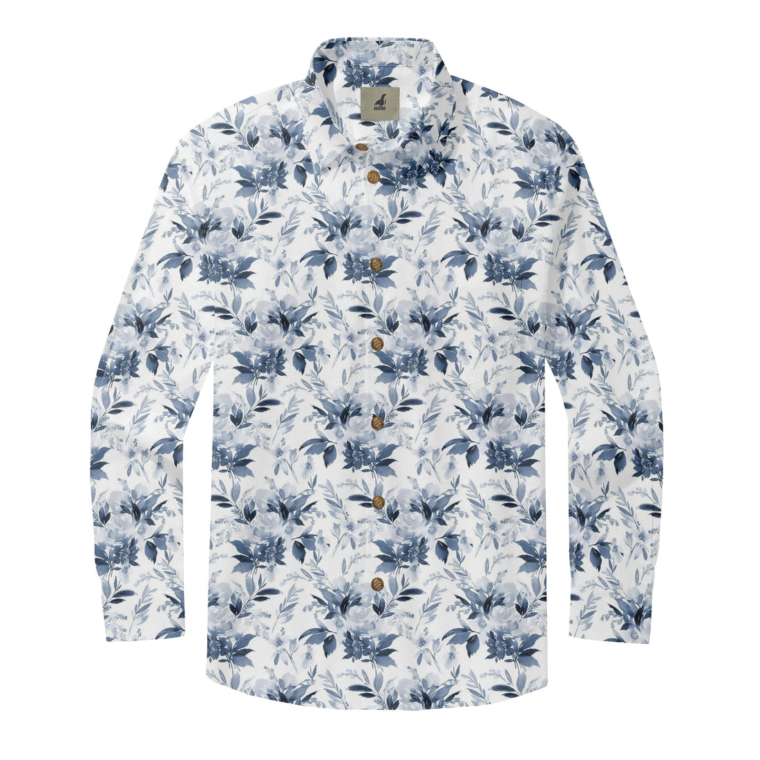 Dark Floral Serenity Long Sleeve Shirt