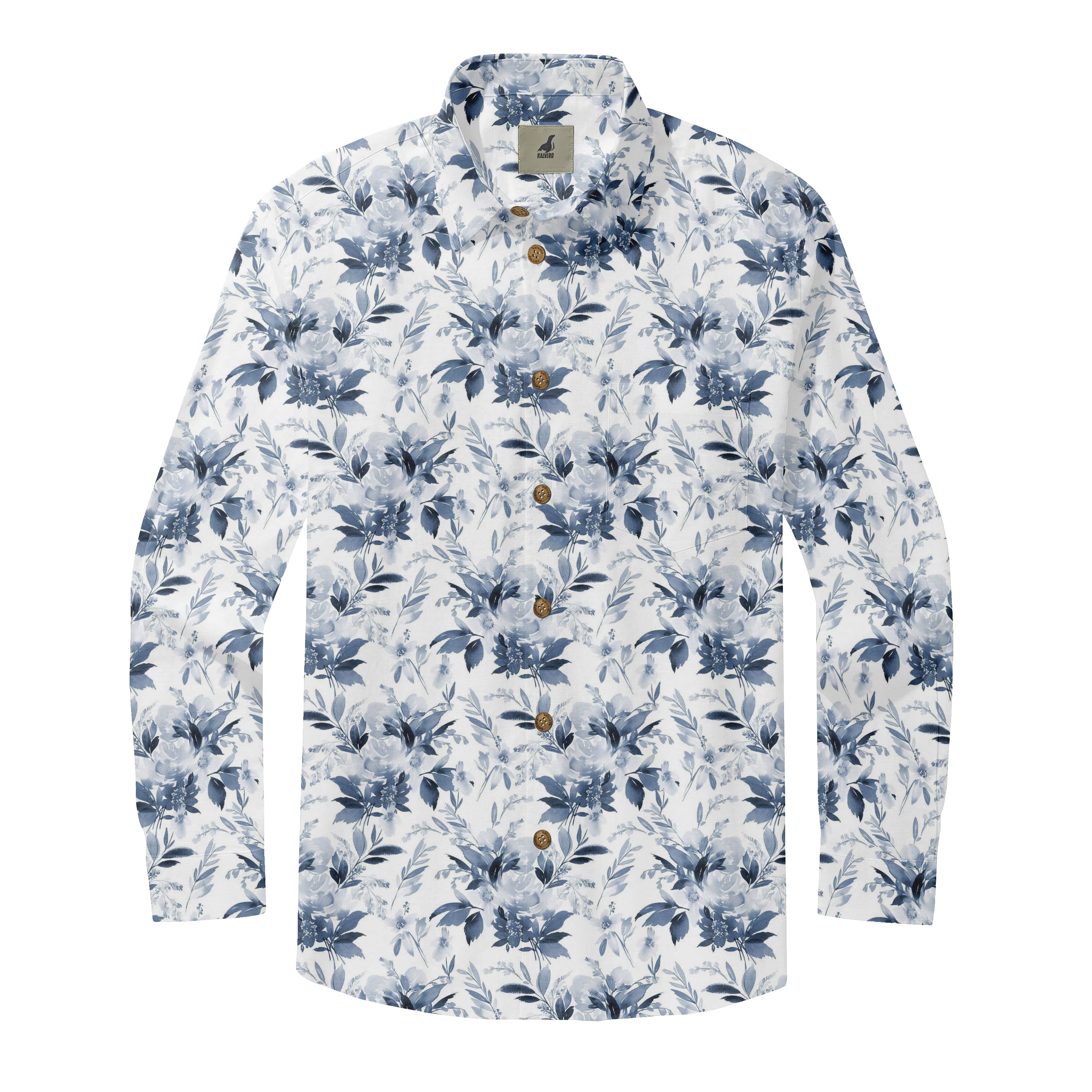 Dark Floral Serenity Long Sleeve Shirt