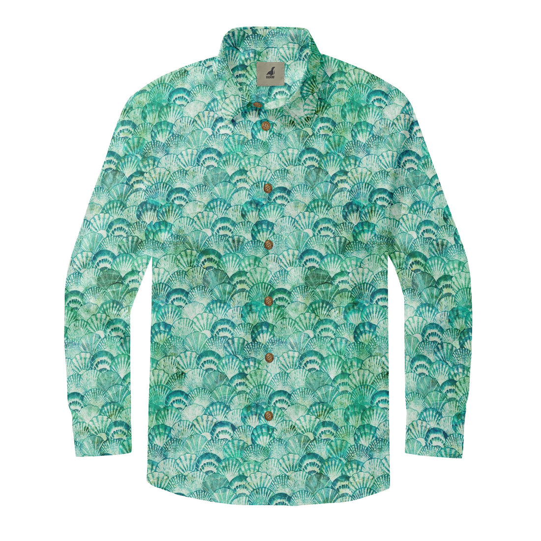 Seashell Pattern Long Sleeve Shirts