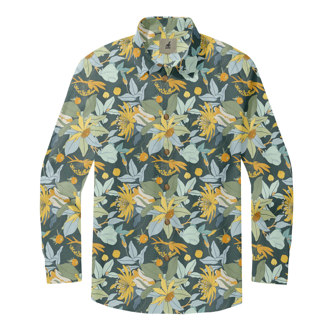 Dark Floral Long Sleeve Shirts