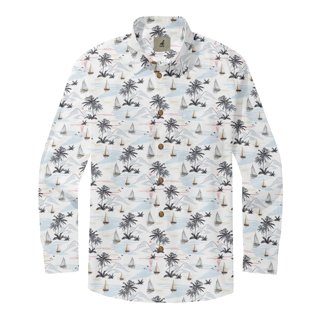 Lake Sail Palm Long Sleeve Shirts