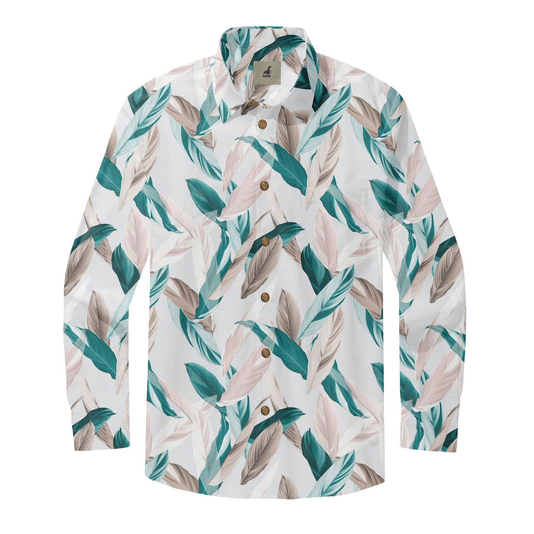Tropical Foliage Long Sleeve Shirts